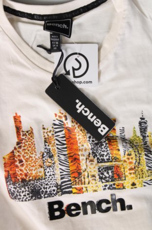 Γυναικείο t-shirt Bench, Μέγεθος S, Χρώμα Εκρού, Τιμή 10,21 €