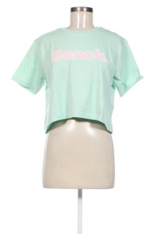 Γυναικείο t-shirt Bench, Μέγεθος M, Χρώμα Πράσινο, Τιμή 17,01 €