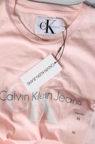 Damen T-Shirt Calvin Klein Jeans, Größe XS, Farbe Rosa, Preis € 27,84