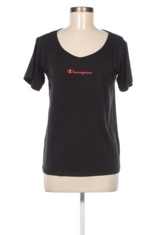 Γυναικείο t-shirt Champion, Μέγεθος S, Χρώμα Μαύρο, Τιμή 7,19 €