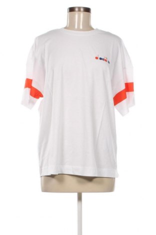 Γυναικείο t-shirt Diadora, Μέγεθος L, Χρώμα Λευκό, Τιμή 25,42 €