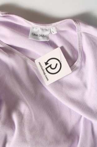 Γυναικείο t-shirt Gina Laura, Μέγεθος L, Χρώμα Βιολετί, Τιμή 8,18 €