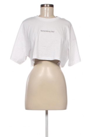 Γυναικείο t-shirt Gina Tricot, Μέγεθος L, Χρώμα Λευκό, Τιμή 9,59 €