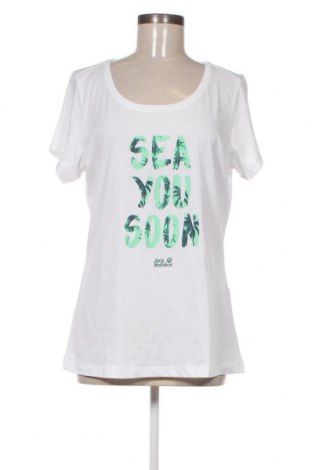 Γυναικείο t-shirt Jack Wolfskin, Μέγεθος L, Χρώμα Λευκό, Τιμή 17,80 €