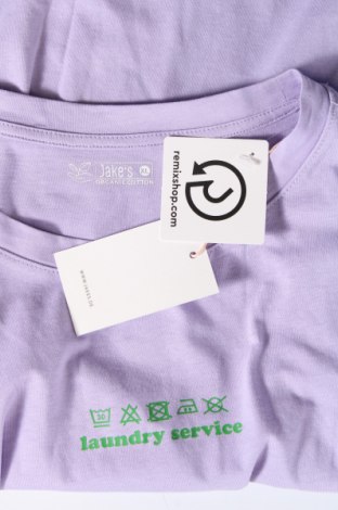 Γυναικείο t-shirt Jake*s, Μέγεθος XL, Χρώμα Βιολετί, Τιμή 17,01 €