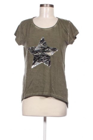 Γυναικείο t-shirt Jean Pascale, Μέγεθος S, Χρώμα Πράσινο, Τιμή 4,20 €