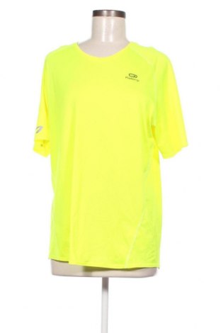 Γυναικείο t-shirt Kalenji, Μέγεθος XL, Χρώμα Κίτρινο, Τιμή 3,99 €