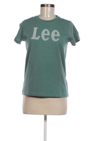 Γυναικείο t-shirt Lee, Μέγεθος XS, Χρώμα Πράσινο, Τιμή 17,04 €