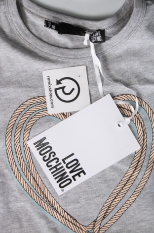 Damen T-Shirt Love Moschino, Größe XS, Farbe Grau, Preis 60,31 €
