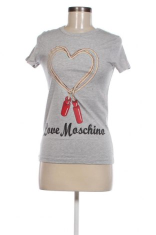 Tricou de femei Love Moschino, Mărime XS, Culoare Gri, Preț 230,92 Lei