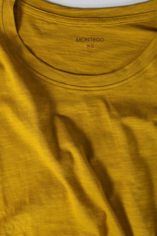 Damski T-shirt Montego, Rozmiar XS, Kolor Żółty, Cena 55,97 zł