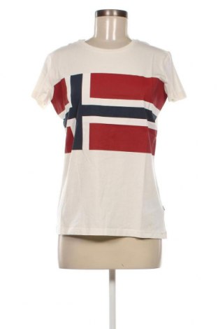 Γυναικείο t-shirt Napapijri, Μέγεθος S, Χρώμα Λευκό, Τιμή 21,03 €