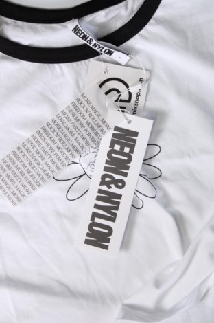 Damski T-shirt Neon & Nylon by Only, Rozmiar L, Kolor Biały, Cena 50,14 zł