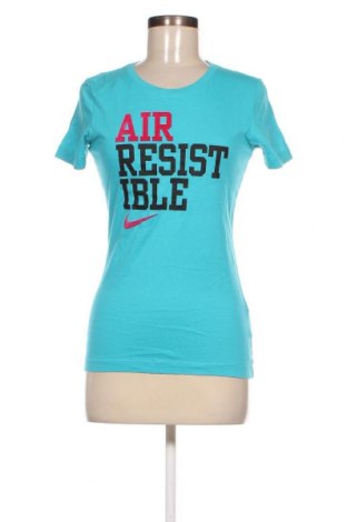 Damen T-Shirt Nike, Größe M, Farbe Blau, Preis 12,28 €