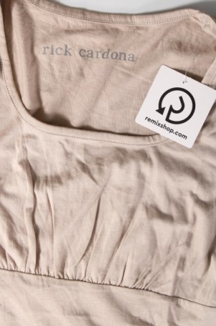 Γυναικείο t-shirt Rick Cardona, Μέγεθος S, Χρώμα  Μπέζ, Τιμή 3,74 €
