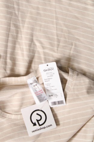 Γυναικείο t-shirt Skiny, Μέγεθος M, Χρώμα  Μπέζ, Τιμή 17,01 €