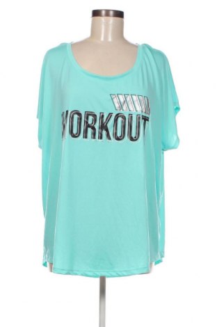 Γυναικείο t-shirt Sports, Μέγεθος XXL, Χρώμα Πράσινο, Τιμή 5,23 €