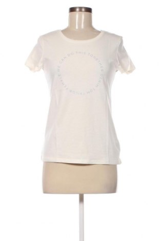 Γυναικείο t-shirt Tom Tailor, Μέγεθος XS, Χρώμα Εκρού, Τιμή 9,36 €