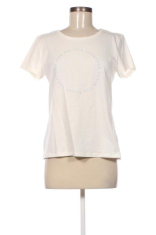 Γυναικείο t-shirt Tom Tailor, Μέγεθος M, Χρώμα Εκρού, Τιμή 10,21 €