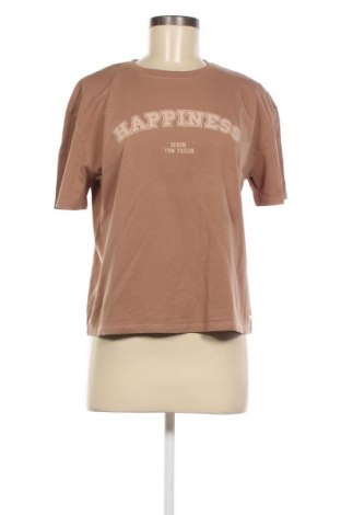 Γυναικείο t-shirt Tom Tailor, Μέγεθος S, Χρώμα Καφέ, Τιμή 17,01 €
