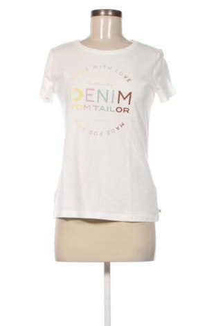 Damen T-Shirt Tom Tailor, Größe XS, Farbe Weiß, Preis 9,36 €