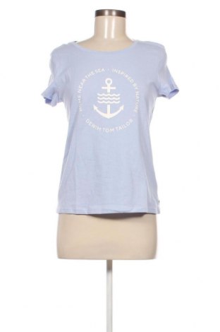 Γυναικείο t-shirt Tom Tailor, Μέγεθος S, Χρώμα Μπλέ, Τιμή 16,16 €