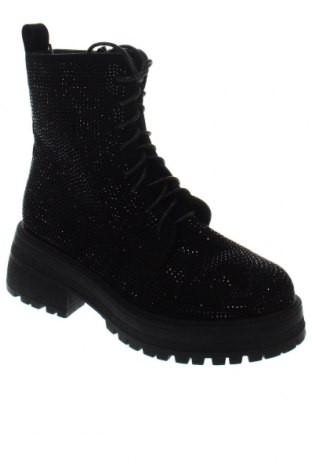 Botine de damă Ideal Shoes, Mărime 39, Culoare Negru, Preț 180,92 Lei