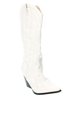 Γυναικείες μπότες Boohoo, Μέγεθος 40, Χρώμα Λευκό, Τιμή 21,09 €