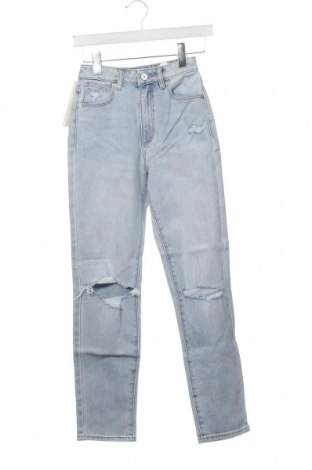Дамски дънки Abrand Jeans, Размер XXS, Цвят Син, Цена 30,45 лв.