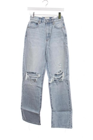 Дамски дънки Abrand Jeans, Размер XS, Цвят Син, Цена 33,06 лв.