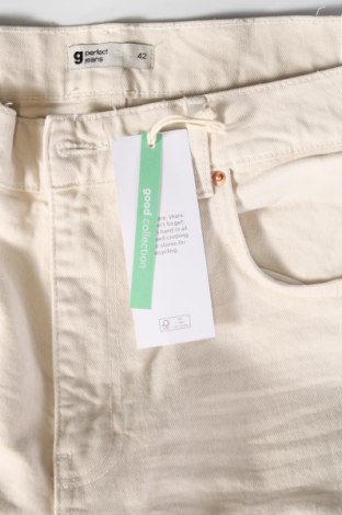 Damen Jeans Gina Tricot, Größe L, Farbe Ecru, Preis € 35,05