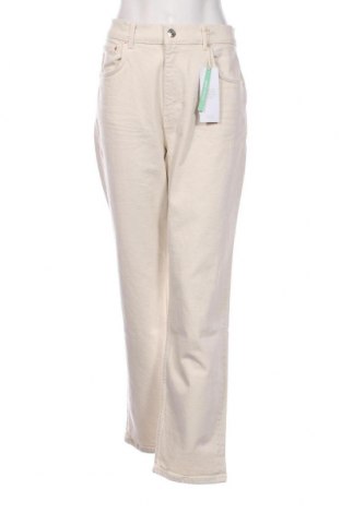 Damen Jeans Gina Tricot, Größe L, Farbe Ecru, Preis 9,11 €