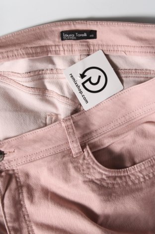 Дамски дънки Laura Torelli, Размер XL, Цвят Розов, Цена 54,15 лв.