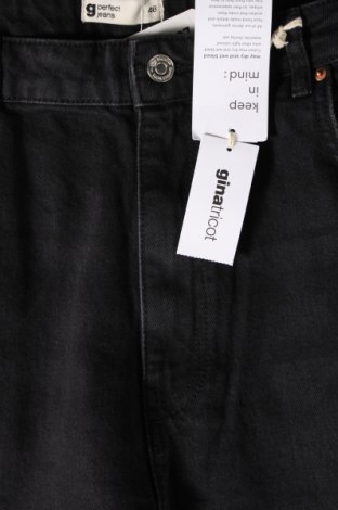 Damskie jeansy Perfect Jeans By Gina Tricot, Rozmiar XXL, Kolor Czarny, Cena 106,94 zł