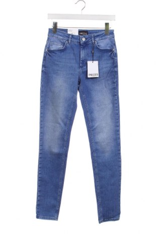 Dámske džínsy  Pieces, Veľkosť S, Farba Modrá, Cena  14,02 €