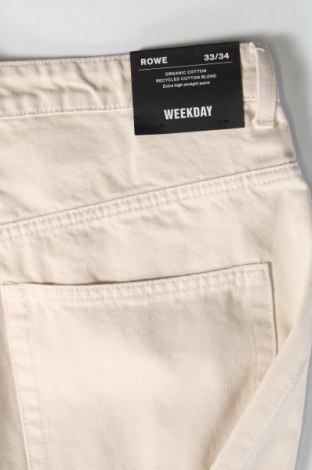 Damen Jeans Weekday, Größe L, Farbe Beige, Preis 6,34 €