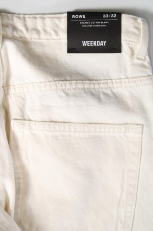 Damen Jeans Weekday, Größe L, Farbe Weiß, Preis € 6,34