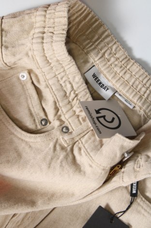 Γυναικείο Τζίν Weekday, Μέγεθος XL, Χρώμα  Μπέζ, Τιμή 23,25 €