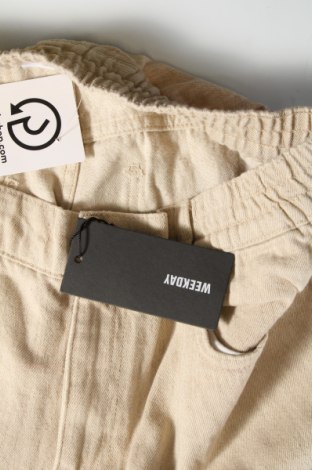 Damen Jeans Weekday, Größe L, Farbe Beige, Preis 16,78 €