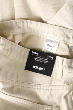 Damen Jeans Weekday, Größe L, Farbe Beige, Preis € 8,45