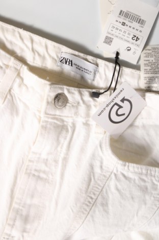 Damen Jeans Zara, Größe L, Farbe Weiß, Preis 19,03 €