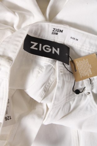 Дамски дънки Zign, Размер S, Цвят Бял, Цена 36,54 лв.