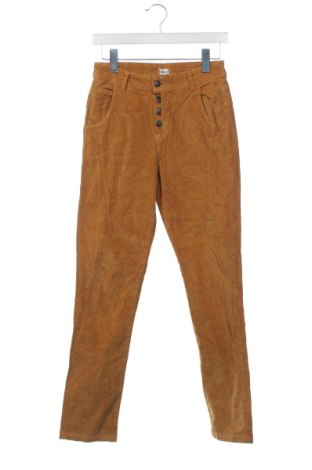 Pantaloni de velvet de femei, Mărime XS, Culoare Bej, Preț 9,54 Lei