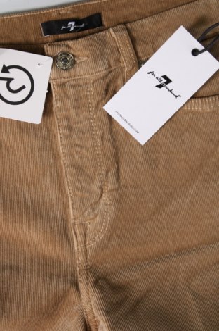 Pantaloni de velvet de femei 7 For All Mankind, Mărime L, Culoare Bej, Preț 192,11 Lei