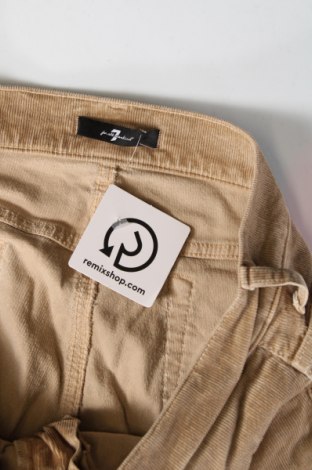 Pantaloni de velvet de femei 7 For All Mankind, Mărime M, Culoare Bej, Preț 185,92 Lei