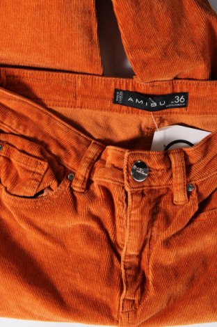 Γυναικείο κοτλέ παντελόνι Amisu, Μέγεθος S, Χρώμα Πορτοκαλί, Τιμή 3,23 €