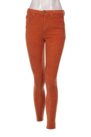 Pantaloni de velvet de femei Amisu, Mărime S, Culoare Portocaliu, Preț 9,54 Lei