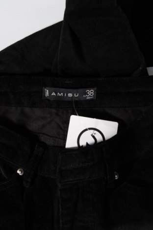 Γυναικείο κοτλέ παντελόνι Amisu, Μέγεθος M, Χρώμα Μαύρο, Τιμή 7,18 €