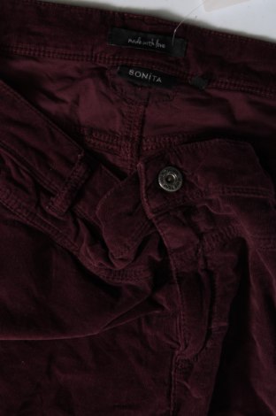 Pantaloni de velvet de femei Bonita, Mărime XL, Culoare Roz, Preț 95,39 Lei