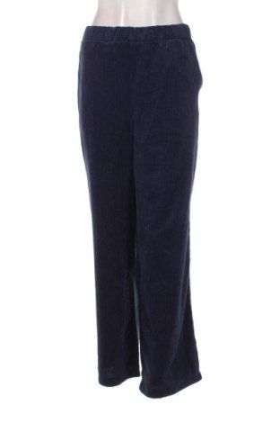 Pantaloni de velvet de femei Broadway, Mărime L, Culoare Albastru, Preț 33,39 Lei
